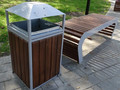 Урна уличная для мусора с крышкой УР-6